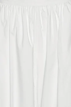 Balloon Pleated Pants Bright White