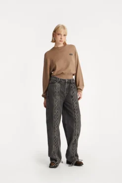 Basic Crewneck Sweater Brown