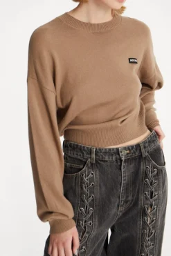 Basic Crewneck Sweater Brown