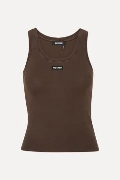 Basic Tank Top Dark Brown