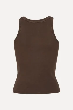 Basic Tank Top Dark Brown