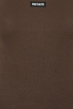 Basic Tank Top Dark Brown