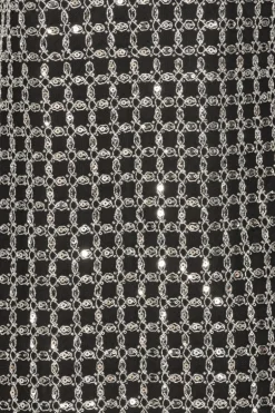 Beaded Halterneck Dress Black