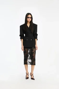 Belted Blazer Black