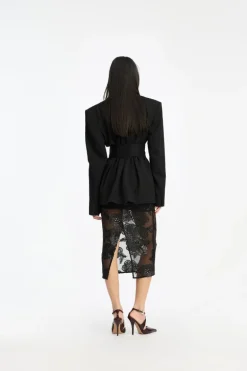 Belted Blazer Black