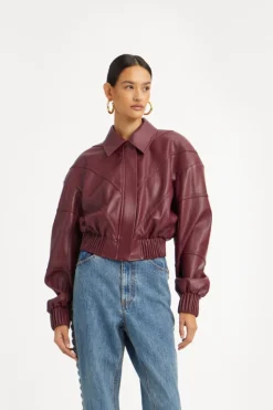 Bomber Jacket Bordeaux