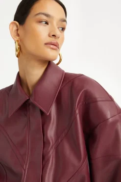 Bomber Jacket Bordeaux