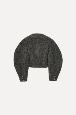Boucle Short Jacket Dark Grey