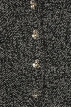 Boucle Short Jacket Dark Grey