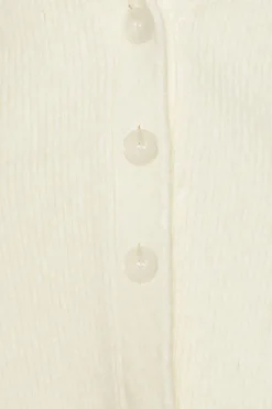 Cardigan W/ Peplum Creme