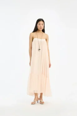 Chiffon A-Line Dress Light Pink