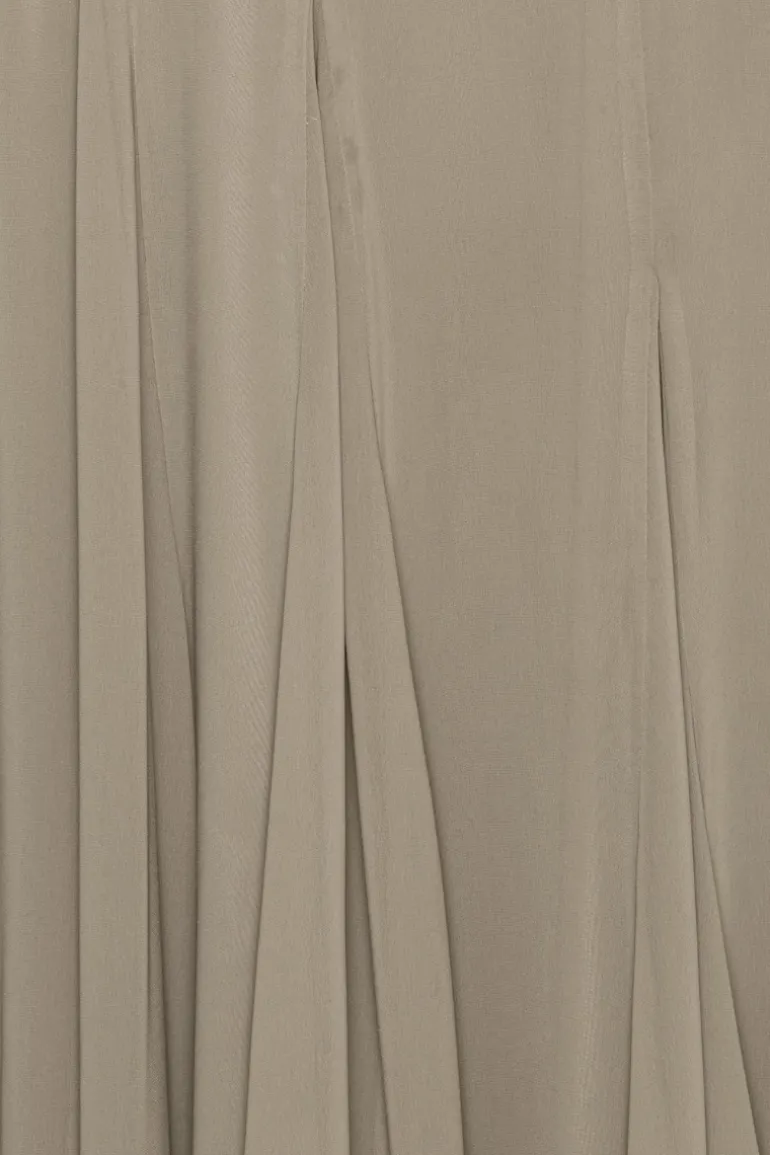 Chiffon Maxi Strap Dress Taupe