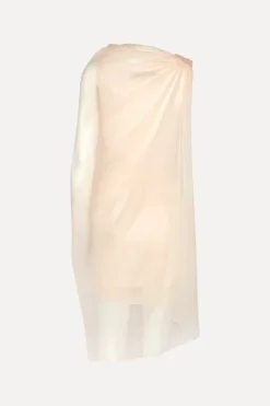Chiffon Mini Cape Dress Light Pink