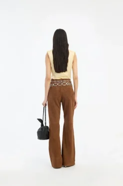 Chiffon Waterfall Top Yellow