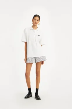Cotton Short Sleeve Polo Bright White