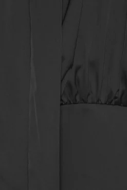 Crepe De Chine Maxi Dress Black