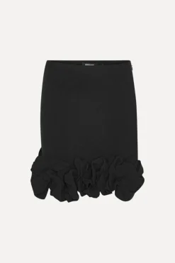 Crepe Mini Skirt Black