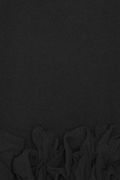 Crepe Mini Skirt Black