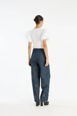 Denim Boyfriend Jeans Dark Blue