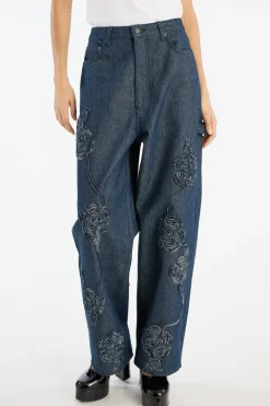 Denim Boyfriend Jeans Dark Blue