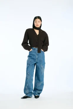 Denim Boyfriend Jeans Medium Blue