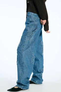 Denim Boyfriend Jeans Medium Blue