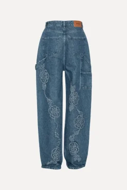 Denim Boyfriend Jeans Medium Blue