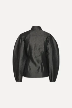 Denim Fitted Shirt Black