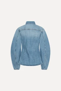 Denim Fitted Shirt Light Blue Denim