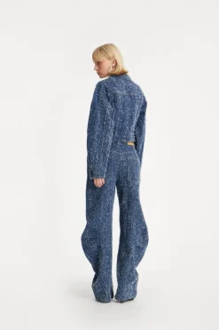 Denim Loose Fit Pants Medium Blue