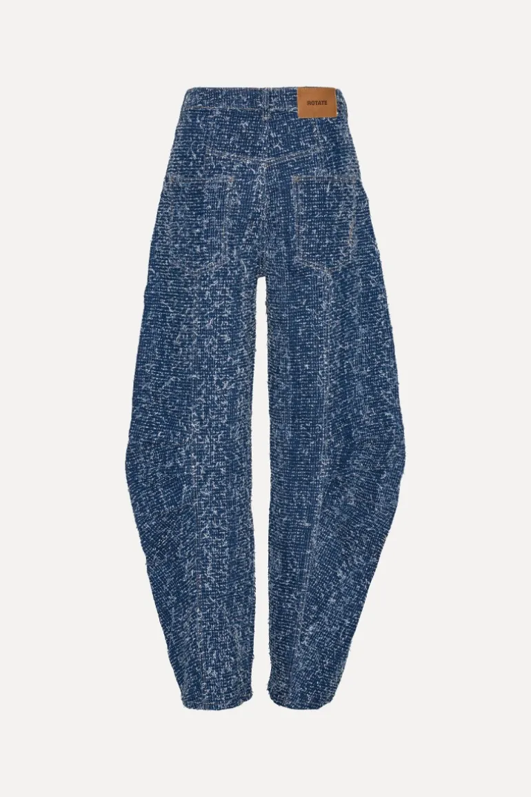Denim Loose Fit Pants Medium Blue