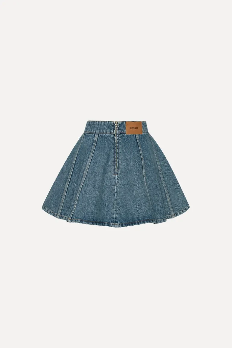 Denim Mini Skirt Vintage Blue