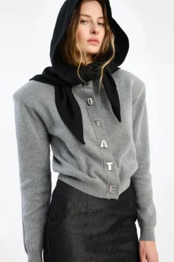 Firm Knit Cardigan Grey