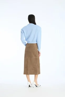 Firm Knit Cardigan Light Blue