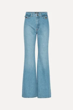 Flared Highwaisted Jeans Blue