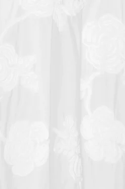 Flower Maxi Skirt Bright White