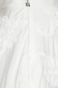 Flower Maxi Skirt Bright White