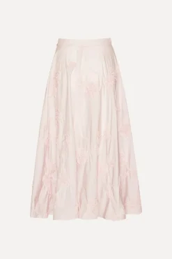 Flower Maxi Skirt Light Pink