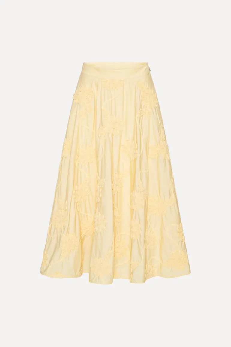 Flower Maxi Skirt Yellow