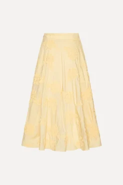 Flower Maxi Skirt Yellow