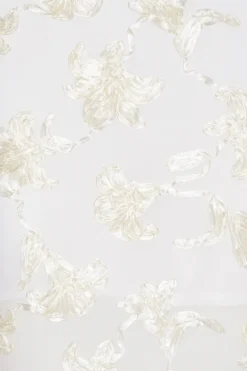 Flower Mesh Tube Dress White