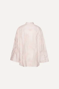 Flower Oversized Shirt Light Pink