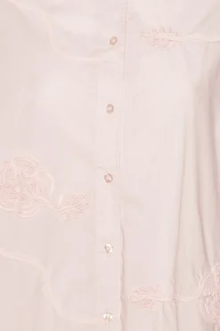 Flower Oversized Shirt Light Pink