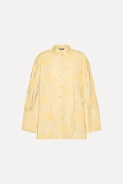 Flower Oversized Shirt Yellow