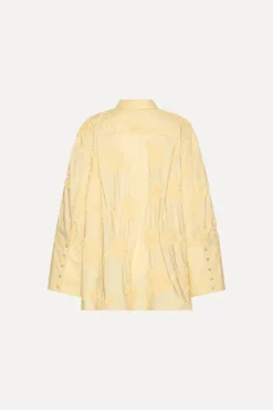 Flower Oversized Shirt Yellow