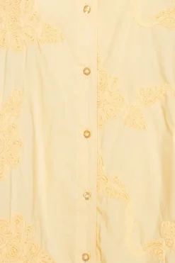 Flower Oversized Shirt Yellow