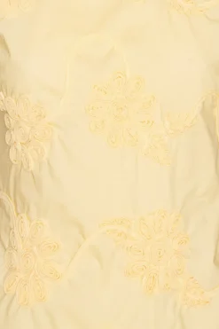 Flower Sleeveless Top Yellow