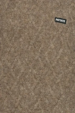 Fluffy Knit Jumper Brown
