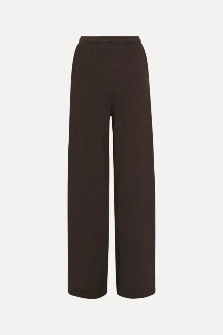 Heavy Straight Sweatpants Dark Brown