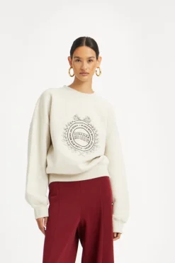 Heavy Sweat Crewneck White Melange